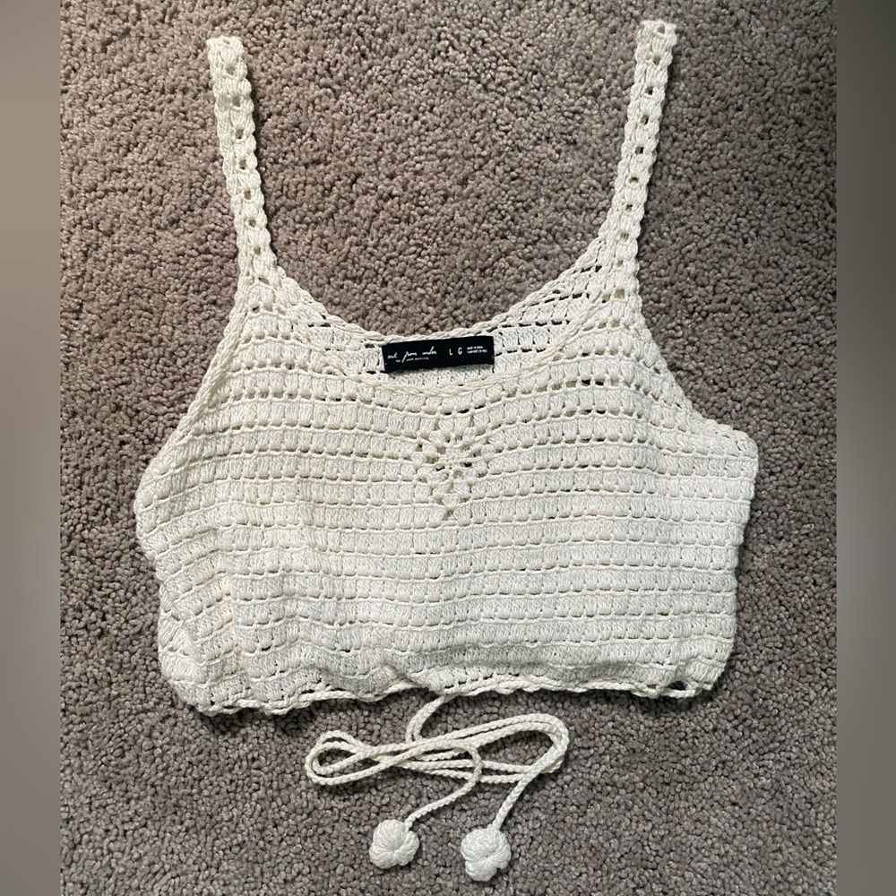 Out From Under For Urban Outfitters Women's
Crochet Top Size Large 100% Cotton